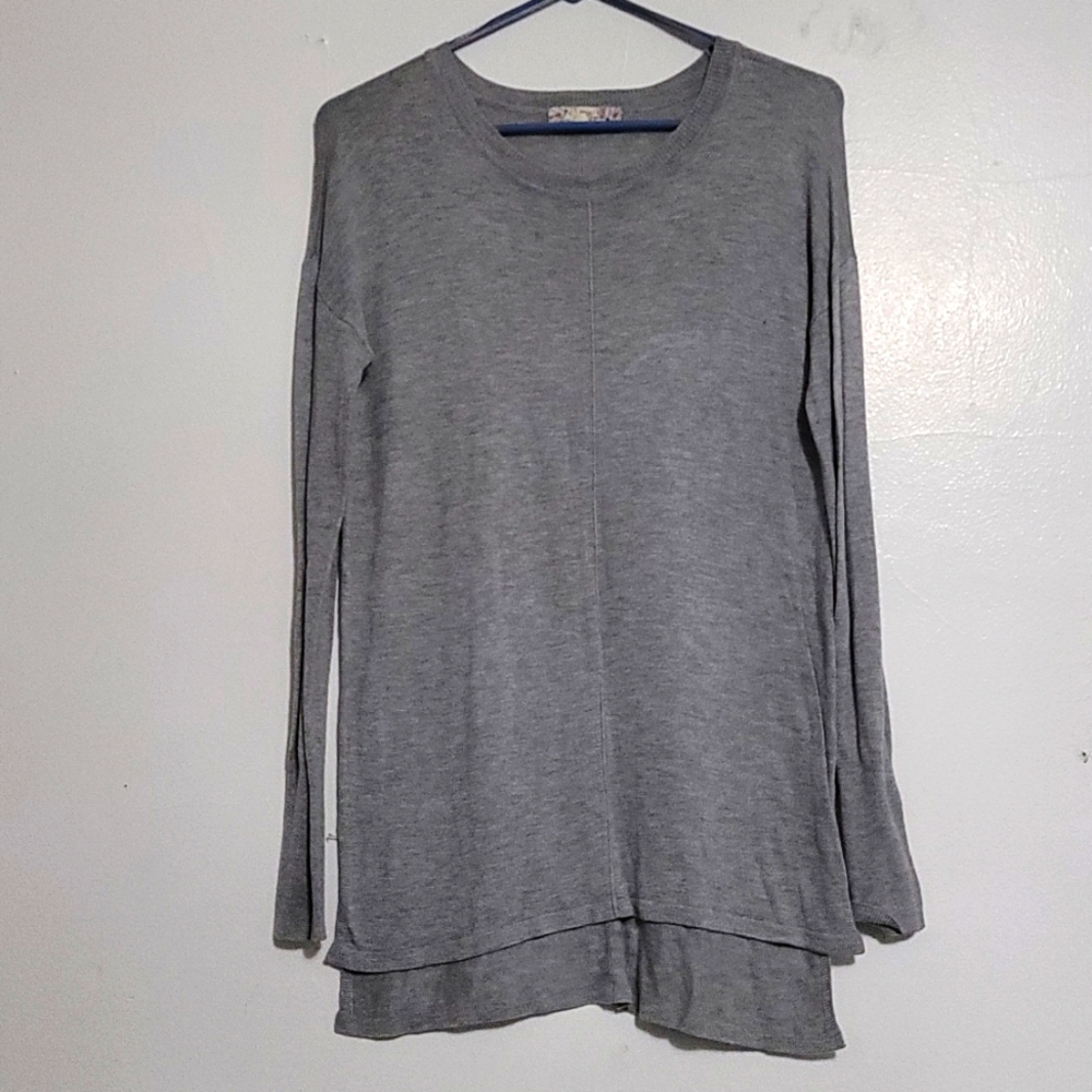 Women's Gray Medium Pink Republic Long Sleeve Shirt